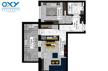 Antiaeriană-2 Camere Tip G mobilat si utilat nou! anunturi imobiliare Bucuresti