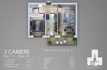 2 Camere decomandat sector 4 Grand Arena anunturi imobiliare Bucuresti