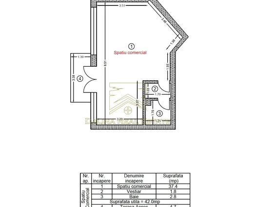 Spațiu comercial Popesti-Leordeni, 42 mp