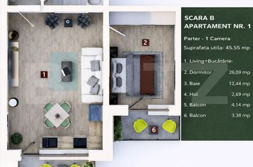 Apartament 2 camere de vanzare SANPETRU - Brasov anunturi imobiliare Brasov