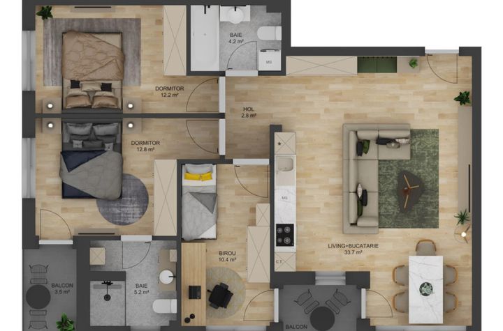 Apartament 4 camere de vanzare SIBIU - Sibiu anunturi imobiliare Sibiu