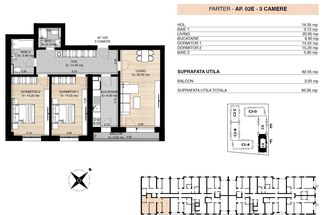 Apartament 3 camere de vânzare Bucuresti - Pipera
