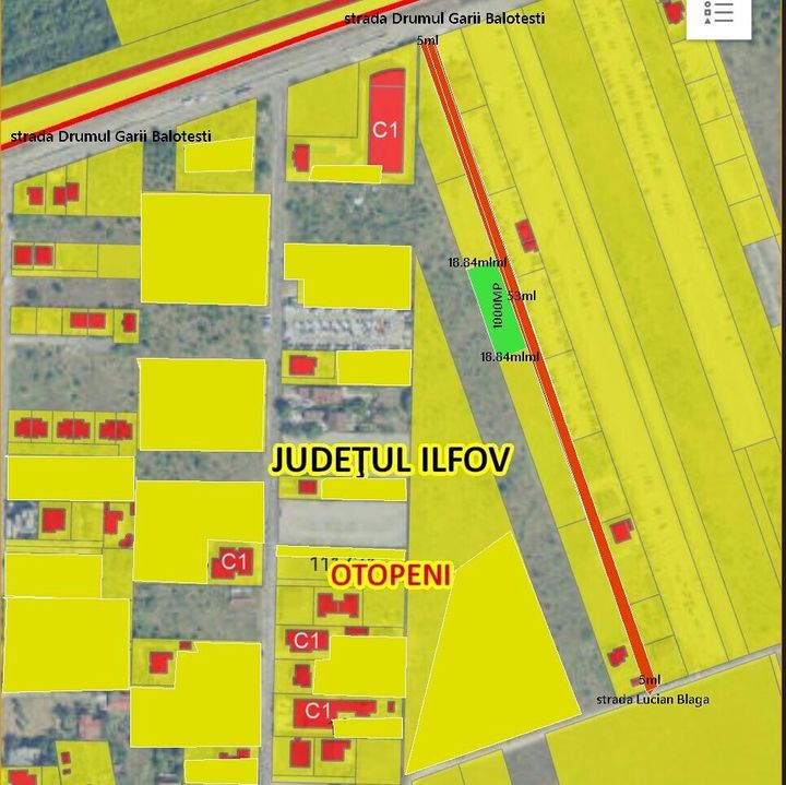 Teren Intravilan de vanzare OTOPENI - Bucuresti anunturi imobiliare Bucuresti