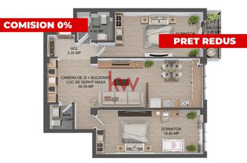 Apartament 3 camere de vanzare VALEA LUPULUI - Iasi anunturi imobiliare Iasi