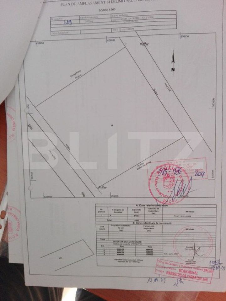 Teren de vanzare BACAU - Bacau anunturi imobiliare Bacau