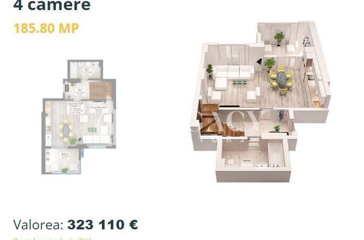 Vânzare - Penthouse zona Copou, 148.50 mp utili + 37.30 mp terasă anunturi imobiliare Iasi
