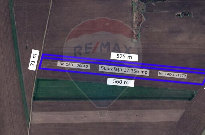 Teren extravilan de Vânzare 17.356 mp în Com. Miroslava - Iași anunturi imobiliare Iasi