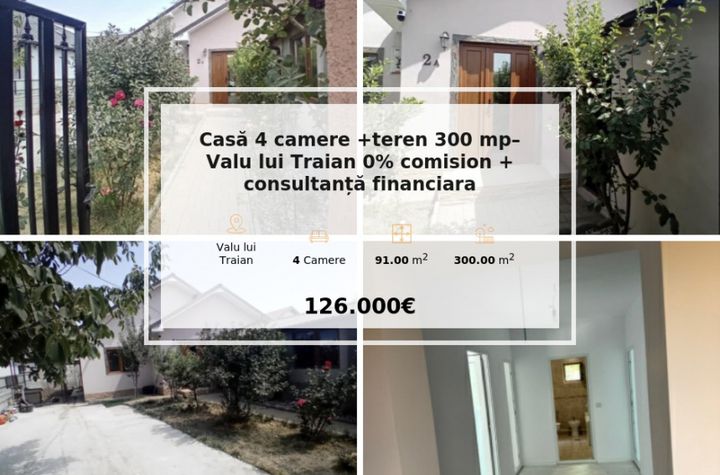 Casă - 4 camere de vanzare VALU LUI TRAIAN - Constanta anunturi imobiliare Constanta