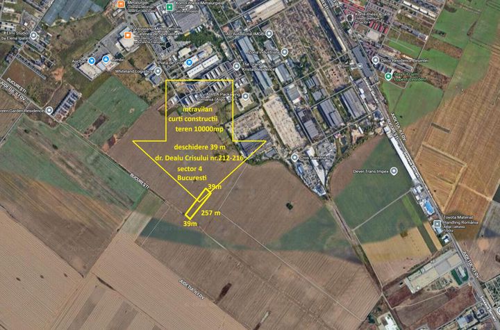 Teren Intravilan Construibil 10000 mp Metro Berceni București anunturi imobiliare Bucuresti