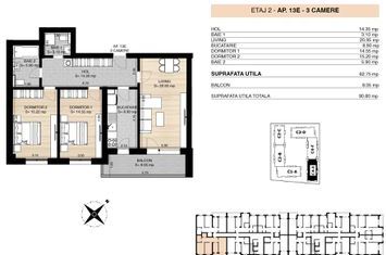 ROND OMV PIPERA - MILUNA RESIDENCE - APARTAMENT 3 CAMERE anunturi imobiliare Bucuresti