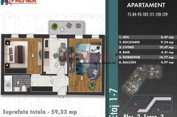 Z PARK - Metalurgiei - Parcul Arghezi - 2 camere - 59,33 mp anunturi imobiliare Bucuresti