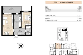 Apartament 2 camere de vânzare Bucuresti - Pipera