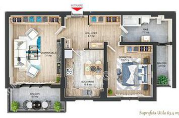 Apartament 2 camere de vanzare RAHOVEI - Sibiu anunturi imobiliare Sibiu