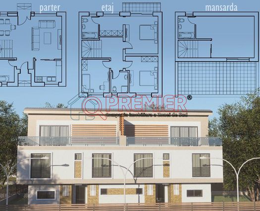 Vilă 5 cam Popesti-Leordeni, 181 mp, P+1+M