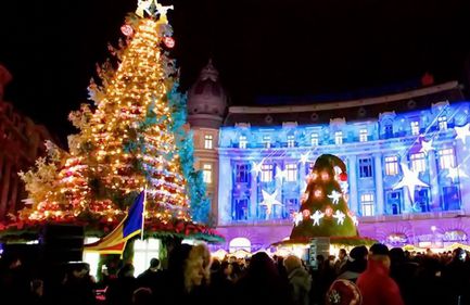 Se aprind luminile de sărbători, în Capitală