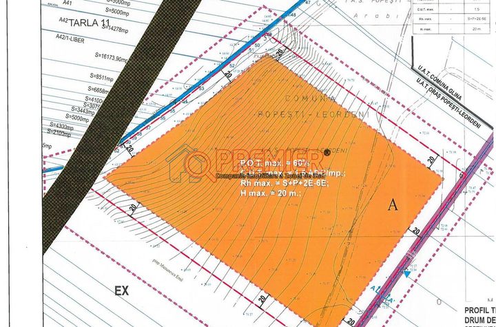POPESTI LEORDENI - CENTURA vanzare teren anunturi imobiliare Bucuresti
