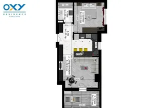 Apartament 2 camere 49 mp
