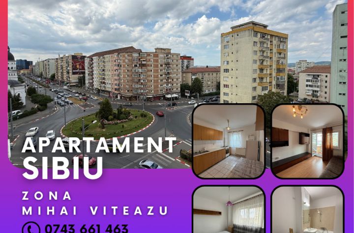 Apartament 2 camere de inchiriat MIHAI VITEAZU - Sibiu anunturi imobiliare Sibiu