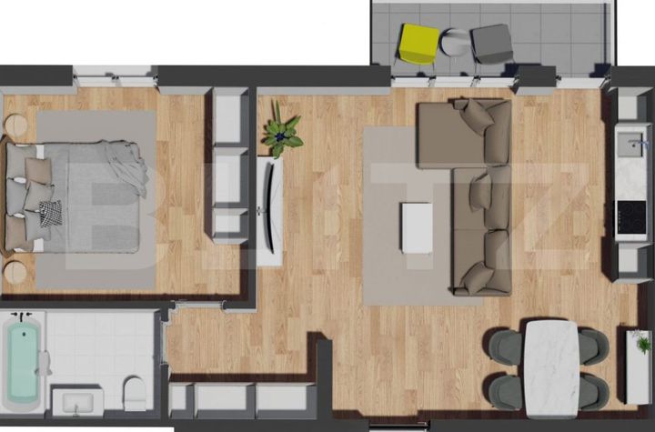 Apartament 2 camere de vanzare FLORESTI - Cluj anunturi imobiliare Cluj