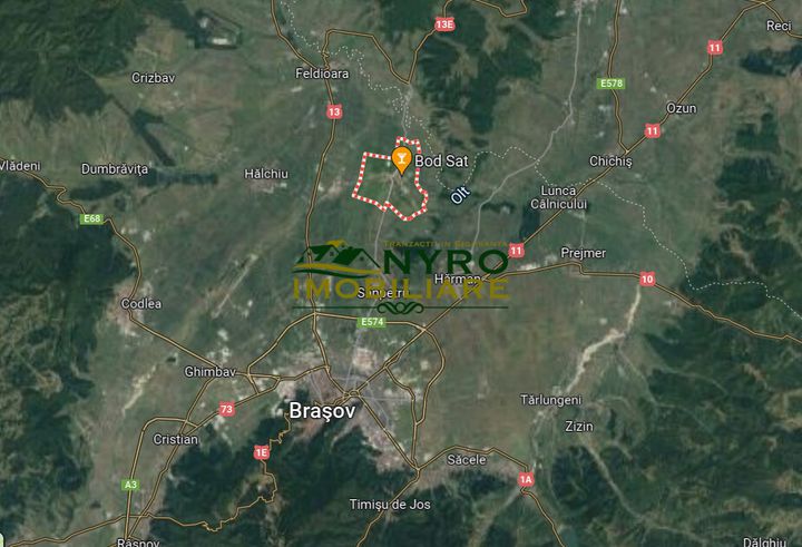 Teren Intravilan de vanzare BOD - Brasov anunturi imobiliare Brasov