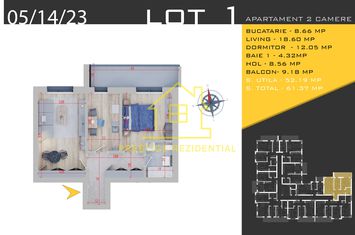 Apart.FINALIZAT bloc nou-2 Camere-62mp-bloc Premium-Titan-Pallady anunturi imobiliare Bucuresti