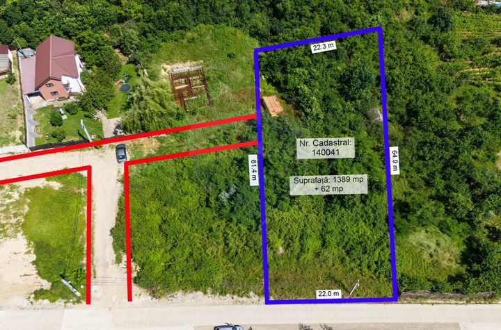 Teren de Vânzare 1450mp la Asfalt - Zona Plopii Fără Soț, Bucium-Iași anunturi imobiliare Iasi