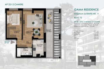 Apartament 2 camere Sos. Oltenitei, nr. 11 - Gama Residence - BL. T2, Ap.22 anunturi imobiliare Bucuresti