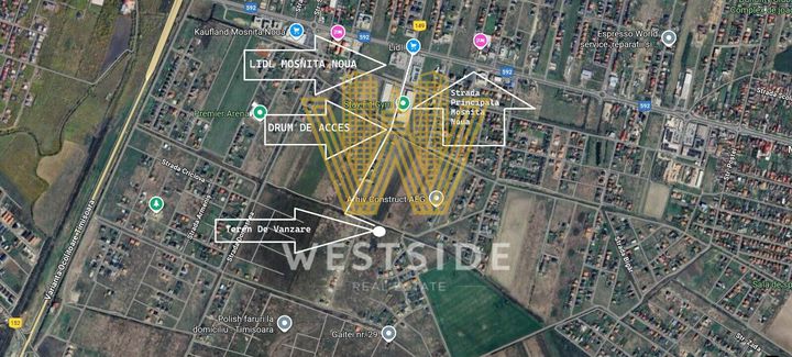 Teren de vanzare cu autorizatie  in Mosnita Noua anunturi imobiliare Timis