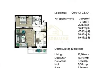 APARTAMENT 2 CAMERE-ZONA NOUA METROU BERCENI anunturi imobiliare Bucuresti