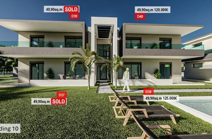 Apartament nou 37.52 mp — 200 metri de mare, Skala Sotiros anunturi imobiliare Grecia