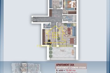 3 Cam-94mp/ TITAN-PALLADY/ Bloc Nou/ Decomandat/ Incalzire pardoseala anunturi imobiliare Bucuresti