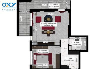 Antiaeriană - Oxy Residence, 2 camere 64 mp anunturi imobiliare Bucuresti