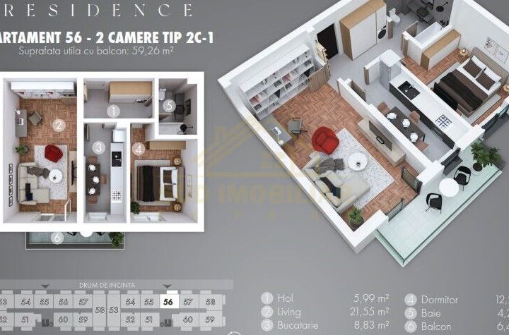 APARTAMENT 2 CAMERE DECOMANDAT-METROU BERCENI anunturi imobiliare Bucuresti