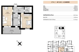 Apartament 2 camere de vânzare Bucuresti - Pipera