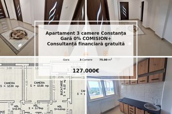 Apartament 3 camere de vanzare CONSTANTA - Constanta anunturi imobiliare Constanta