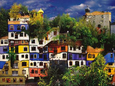 Pată de culoare, în Viena: Casa Hundertwasser (FOTO)