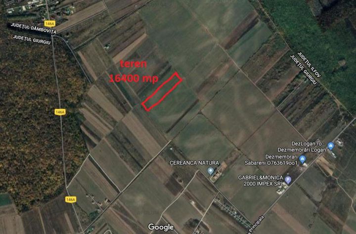 Teren Intravilan de vanzare SABARENI - Giurgiu anunturi imobiliare Giurgiu