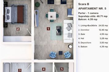 Apartament 2 camere de vanzare SANPETRU - Brasov anunturi imobiliare Brasov