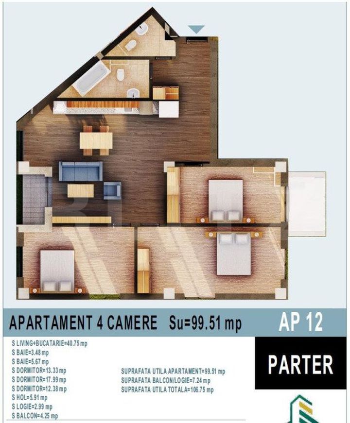 Apartament 4 camere de vanzare BISTRITA - Bistrita-Nasaud anunturi imobiliare Bistrita-Nasaud