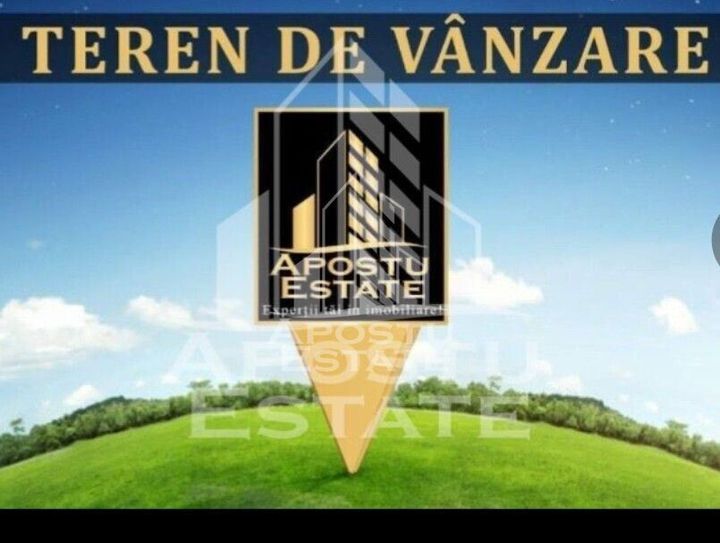 Teren intravilan cu autorizație de construcție în Ghiroda 3300 mp. anunturi imobiliare Timis