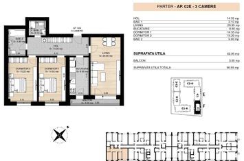 ROND OMV PIPERA - MILUNA RESIDENCE - APARTAMENT 3 CAMERE anunturi imobiliare Bucuresti