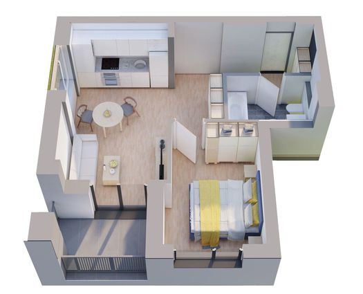 Apartament 2 camere UTA, 41 mp