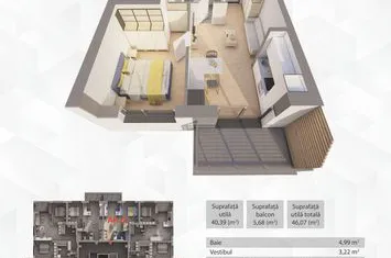 Apartament in R39 by ARED–direct de la dezvoltator, fără agenție! Ap.6 anunturi imobiliare Arad