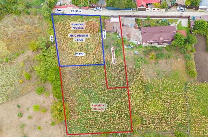 De Vânzare Teren Intravilan de 700 mp | Str. Viorelelor-Valea Lupului anunturi imobiliare Iasi