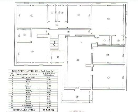 Casă 15 cam Pacurari, 535 mp