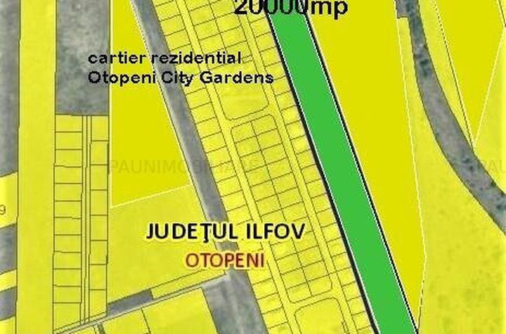 Teren intravilan 20000mp,lipit de Ansamblul Rezidential OTOPENI CITY GARDENS ! anunturi imobiliare Bucuresti
