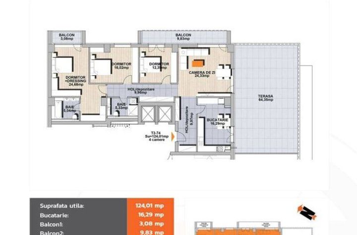Apartament 4 camere de vanzare NOUA - Brasov anunturi imobiliare Brasov