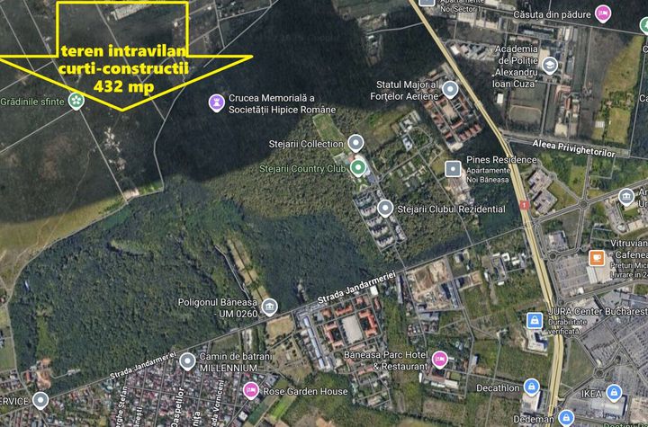 Teren Băneasa, 432 mp sector 1 Investiție excelentă într-o zonă în expansiune anunturi imobiliare Bucuresti