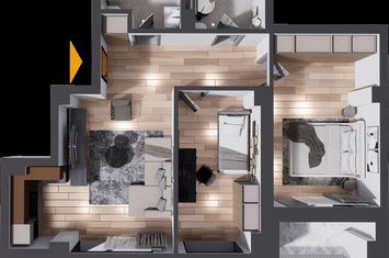 Apartament 3 camere, etajul 3, 88mp, Nicolina anunturi imobiliare Iasi