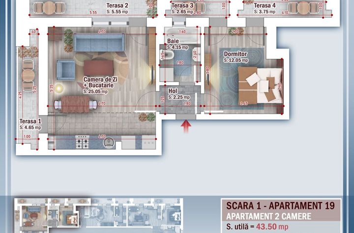 Ap 2 Camere cu terase Finalizat, 3 min STB, 60 mp, Ideal Investitie anunturi imobiliare Bucuresti